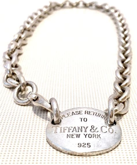 tiffany dog collar replica|tiffany dog tag pendant.